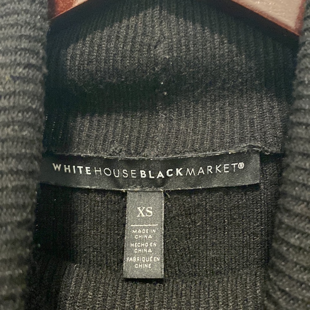 Whbm black ribbed turtle neck - Picture 4 of 6
